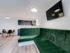 Bold Street - Green Seating and Kitchen