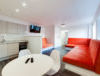 Bold Street - Orange Seating and Kitchen 1