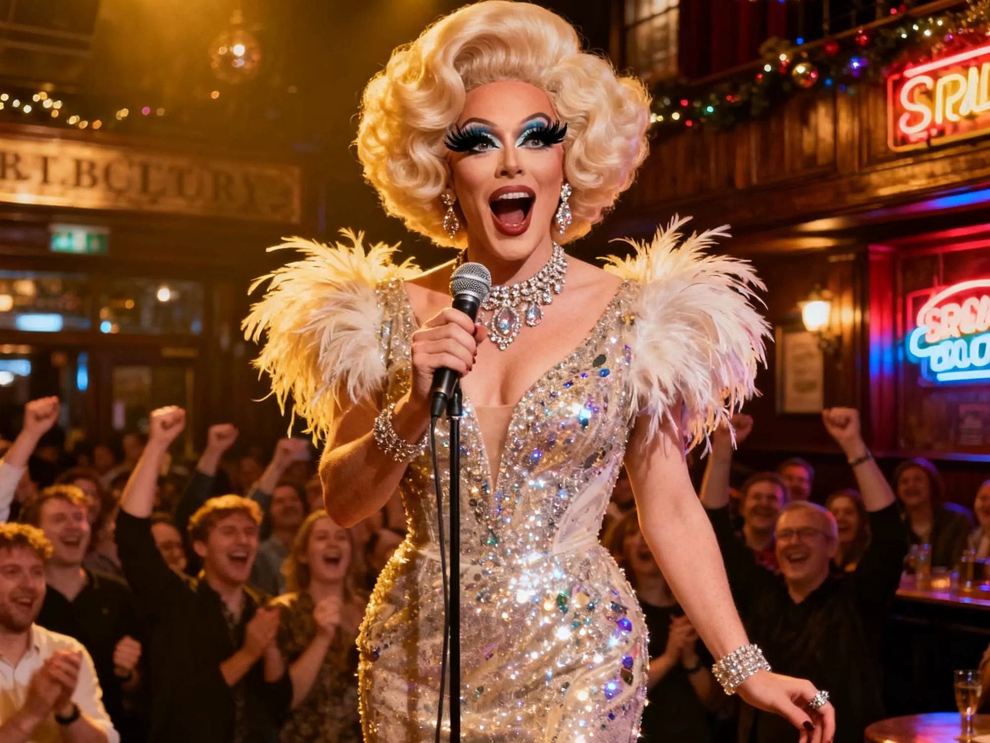Drag queen hosting an afternoon party – Colourful Liverpool hen experience