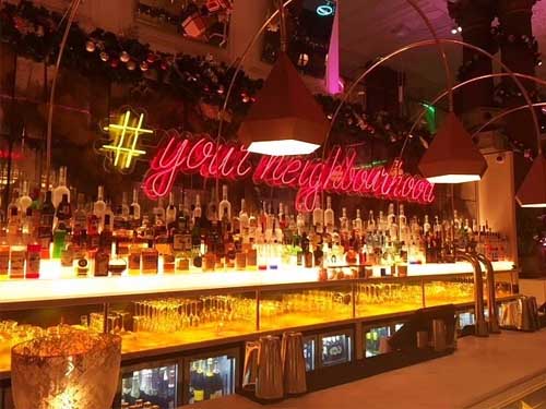 Neighbourhood Liverpool – Pink booths, neon décor, and cocktail brunches for hens
