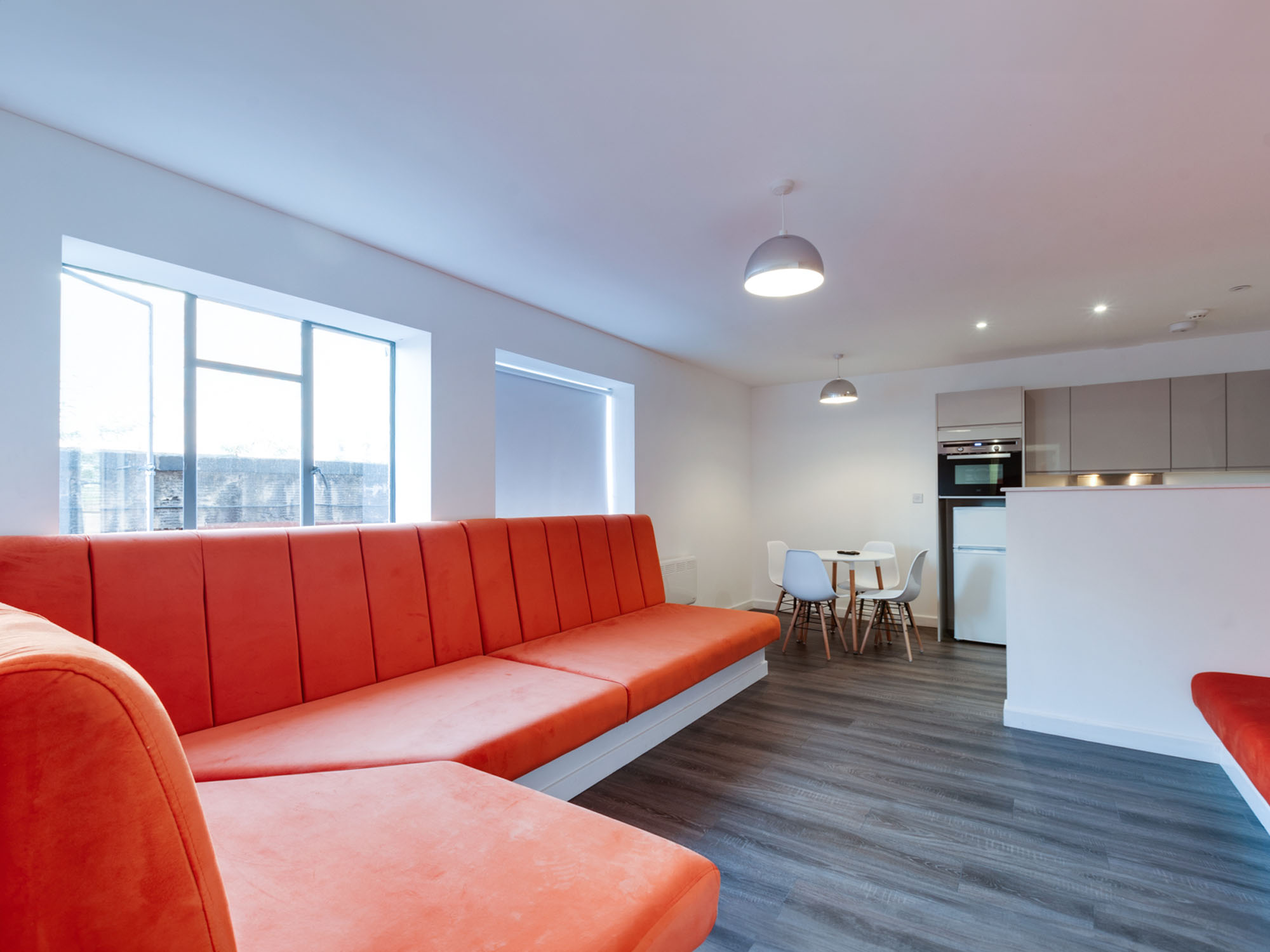 Bold Street - Orange Seating and Kitchen 2
